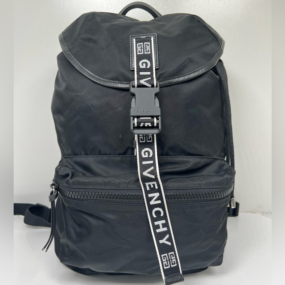 Givenchy Light 3 Backpack Nylon With Leather Trim Black - Picture 1 of 12